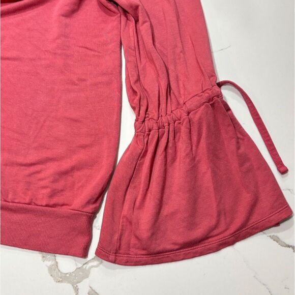 Express One Eleven | Women’s Pink Coral Butterfly Tie Raglan Sleeves Swe… - Picture 13 of 14